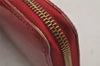 Authentic Louis Vuitton Vernis Zippy Wallet Long Purse Red M91981 LV 7767J