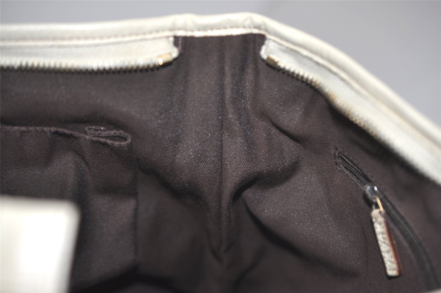 Authentic GUCCI Abbey Shoulder Cross Bag GG Canvas Leather 131326 Brown 7768I