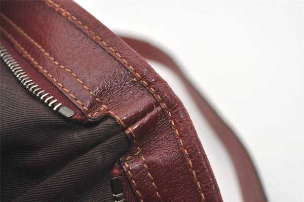 Authentic GUCCI Shoulder Cross Body Bag GG Canvas Leather 113013 Brown 7769I