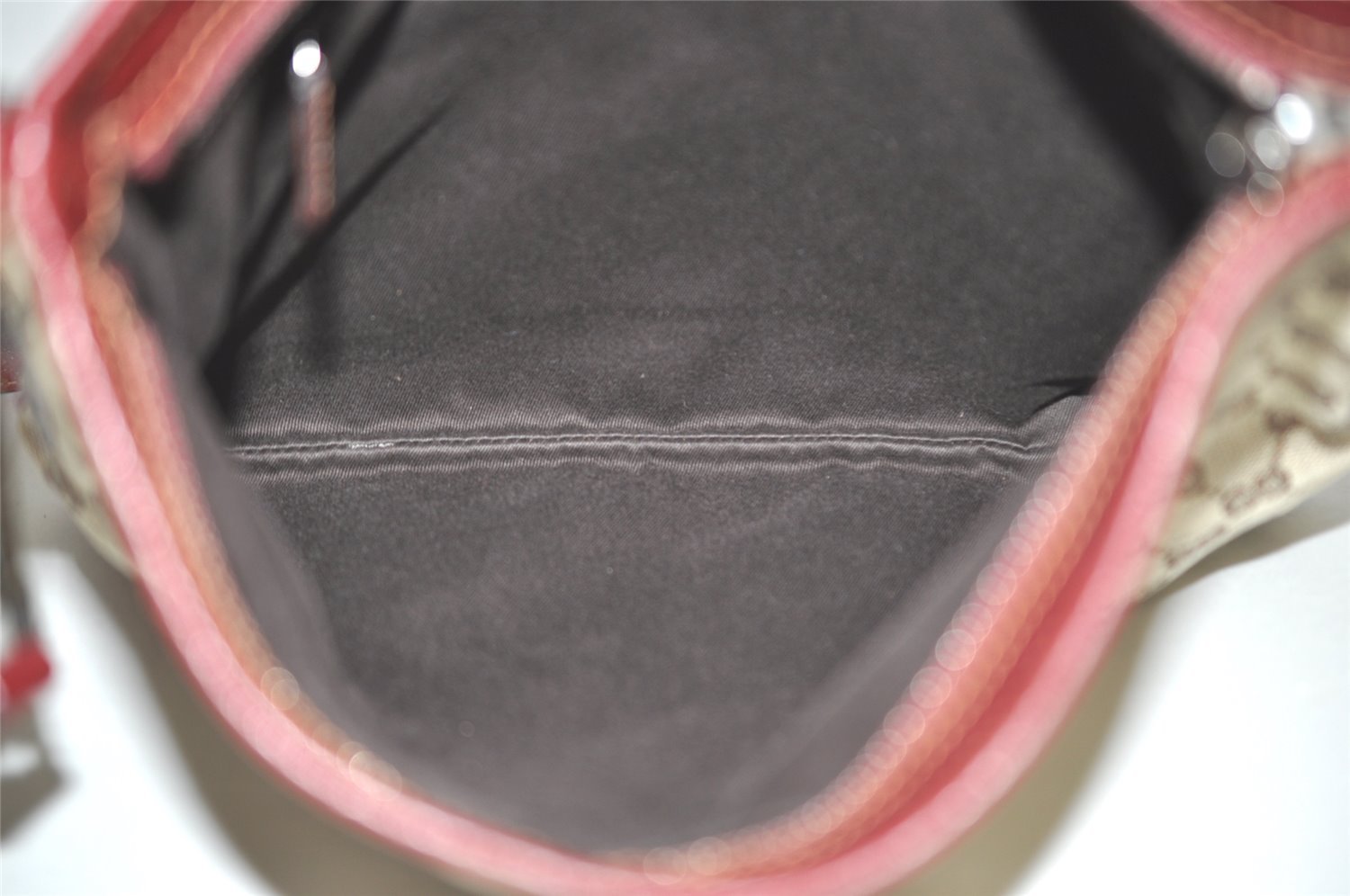 Authentic GUCCI Shoulder Cross Body Bag GG Canvas Leather 113013 Brown 7769I