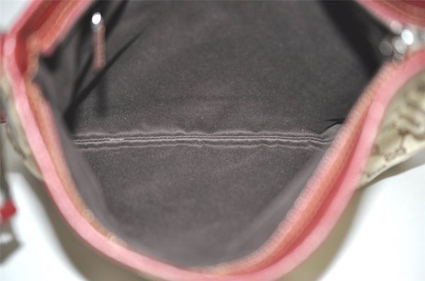 Authentic GUCCI Shoulder Cross Body Bag GG Canvas Leather 113013 Brown 7769I