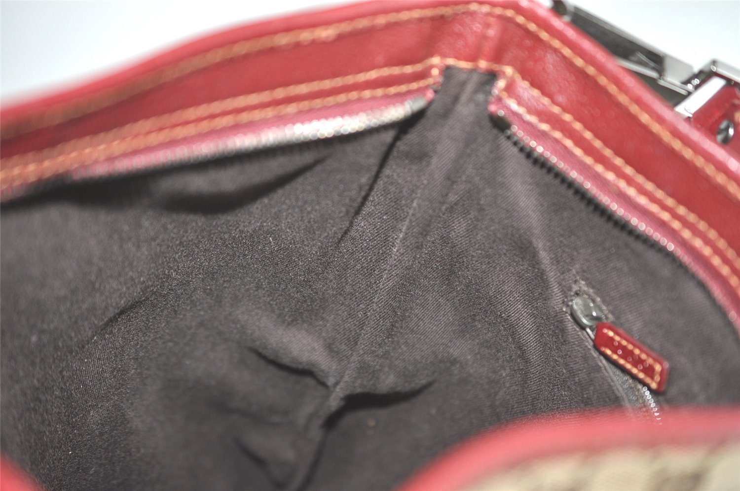 Authentic GUCCI Shoulder Cross Body Bag GG Canvas Leather 113013 Brown 7769I