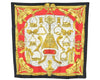 Authentic HERMES Carre 90 Scarf "ETRIERS" Silk Black Box 7769J