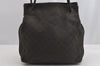 Authentic GUCCI Vintage Shoulder Tote Bag GG Canvas Leather 101341 Brown 7770I