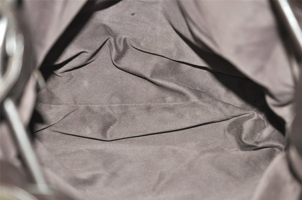 Authentic GUCCI Vintage Shoulder Tote Bag GG Canvas Leather 101341 Brown 7770I