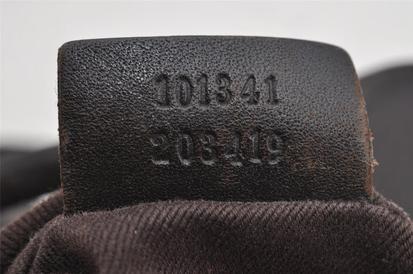 Authentic GUCCI Vintage Shoulder Tote Bag GG Canvas Leather 101341 Brown 7770I