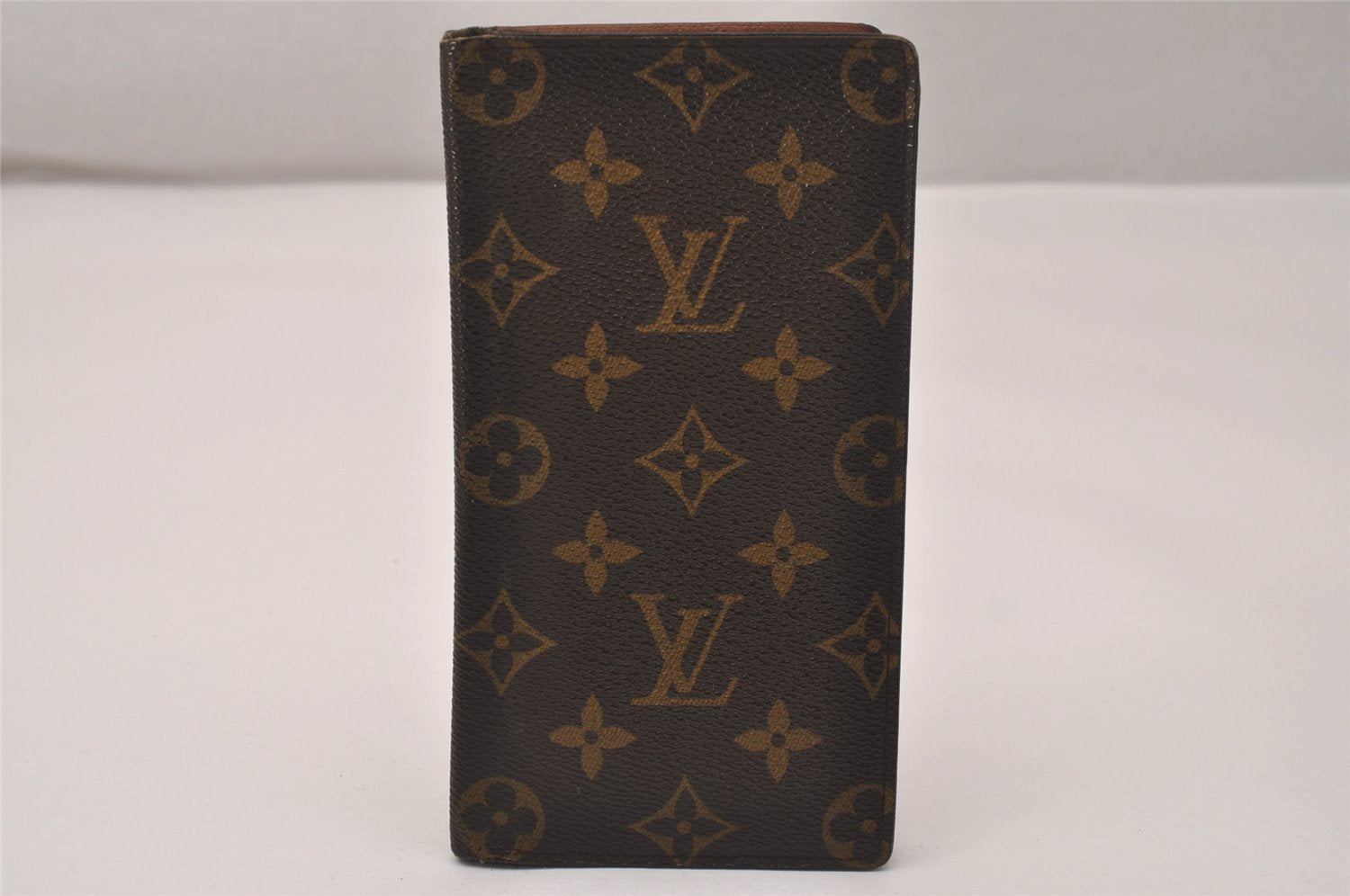 Authentic Louis Vuitton Monogram Porte Valeurs Cartes Credit M61823 Wallet 7770J