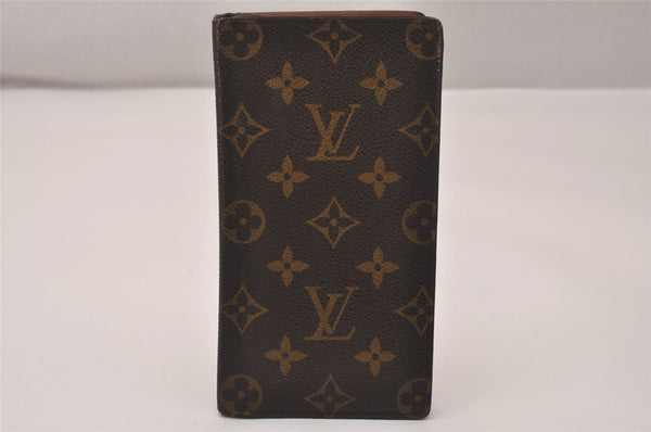 Authentic Louis Vuitton Monogram Porte Valeurs Cartes Credit M61823 Wallet 7770J