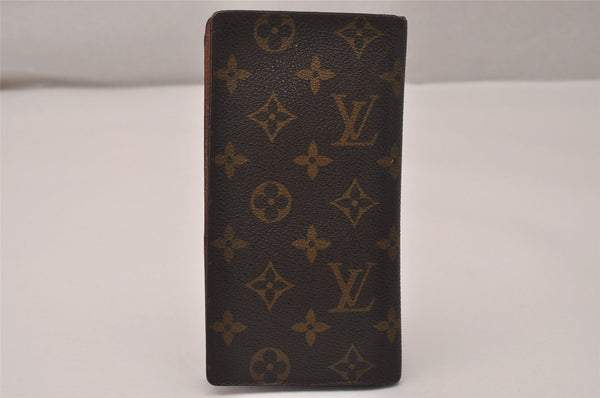 Authentic Louis Vuitton Monogram Porte Valeurs Cartes Credit M61823 Wallet 7770J