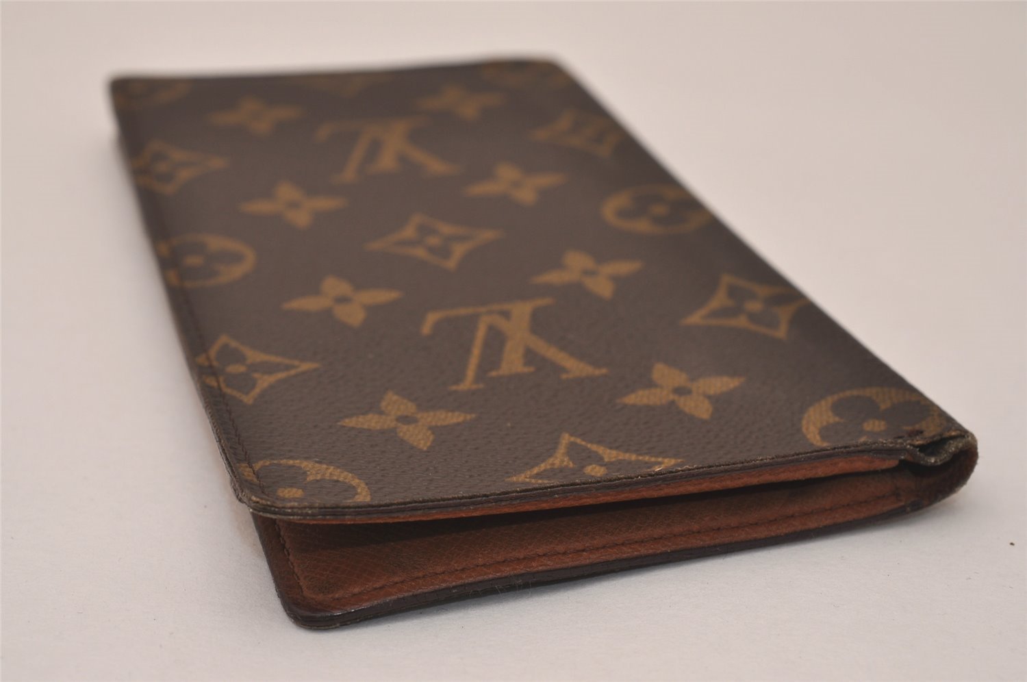 Authentic Louis Vuitton Monogram Porte Valeurs Cartes Credit M61823 Wallet 7770J