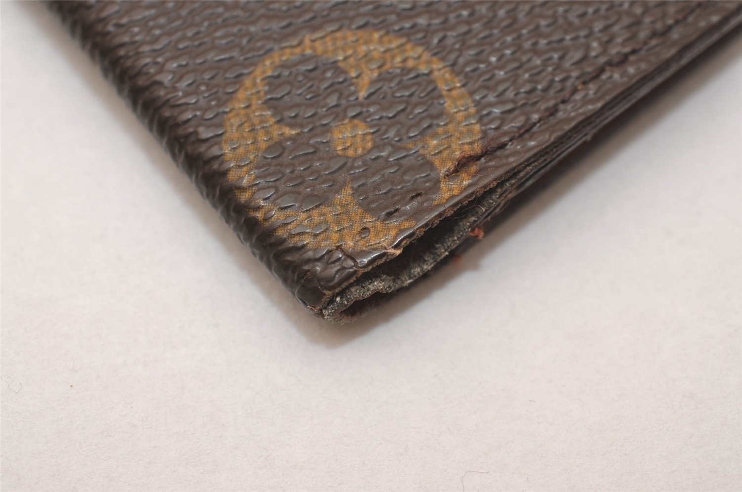 Authentic Louis Vuitton Monogram Porte Valeurs Cartes Credit M61823 Wallet 7770J