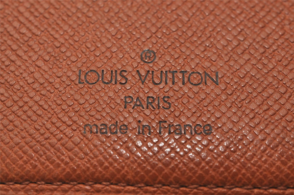 Authentic Louis Vuitton Monogram Porte Valeurs Cartes Credit M61823 Wallet 7770J