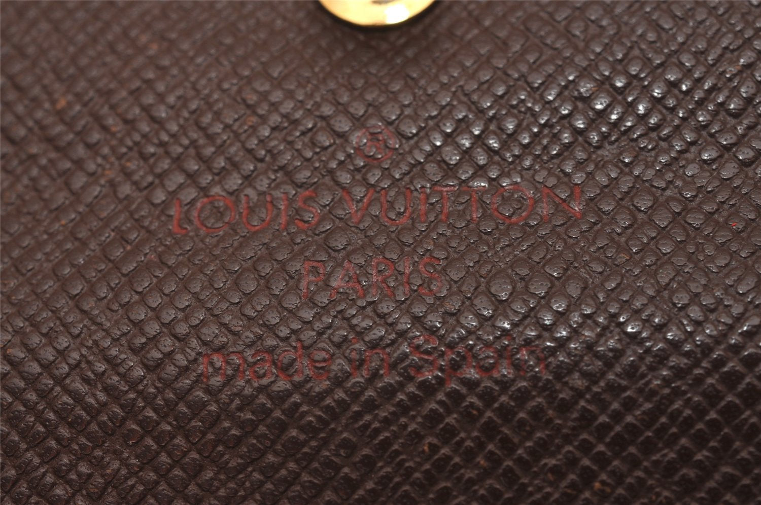 Authentic Louis Vuitton Damier Pochette Porte Monnaie Credit N61724 Wallet 7771I