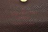 Authentic Louis Vuitton Damier Pochette Porte Monnaie Credit N61724 Wallet 7771I