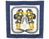 Authentic HERMES Carre 90 Scarf "BRIDES de GALA par" Silk Navy 7771J