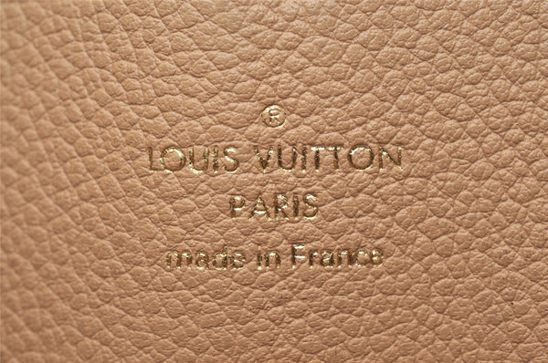 Authentic Louis Vuitton Monogram Empreinte Zippy Wallet Beige M61866 Box 7772J