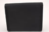 Authentic PRADA Vintage Nylon Saffiano Leather Trifold Wallet Purse Black 7773I