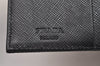 Authentic PRADA Vintage Nylon Saffiano Leather Trifold Wallet Purse Black 7773I