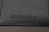 Authentic PRADA Vintage Nylon Saffiano Leather Trifold Wallet Purse Black 7773I