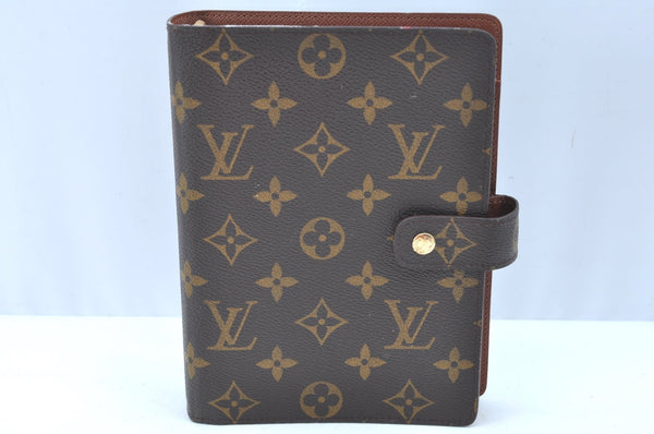 Authentic Louis Vuitton Monogram Agenda MM Notebook Cover R20004 LV 7773J
