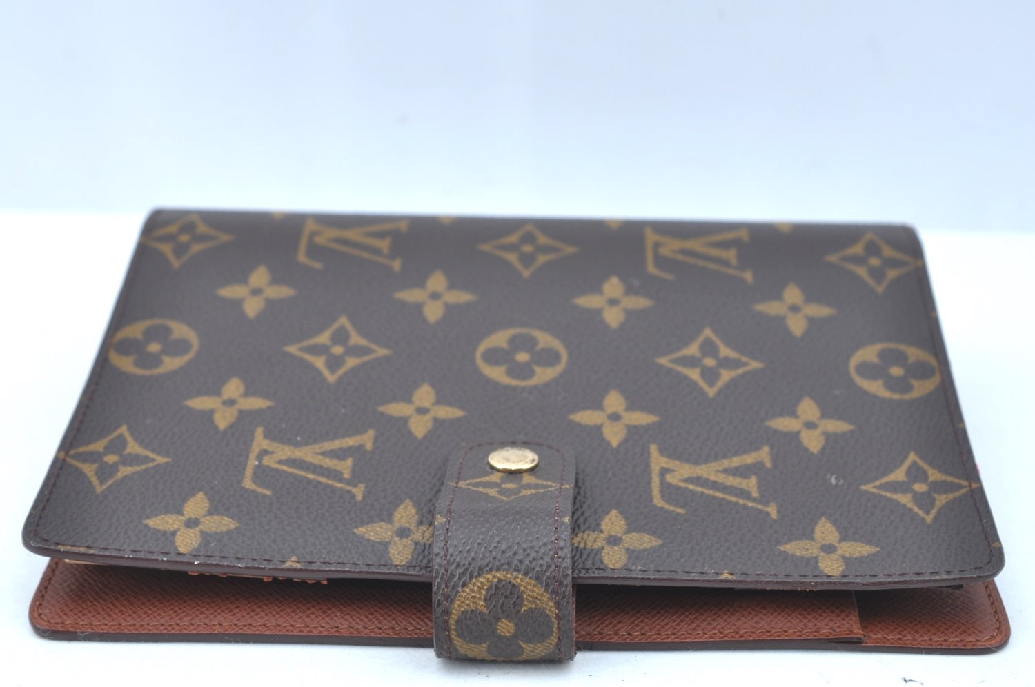 Authentic Louis Vuitton Monogram Agenda MM Notebook Cover R20004 LV 7773J
