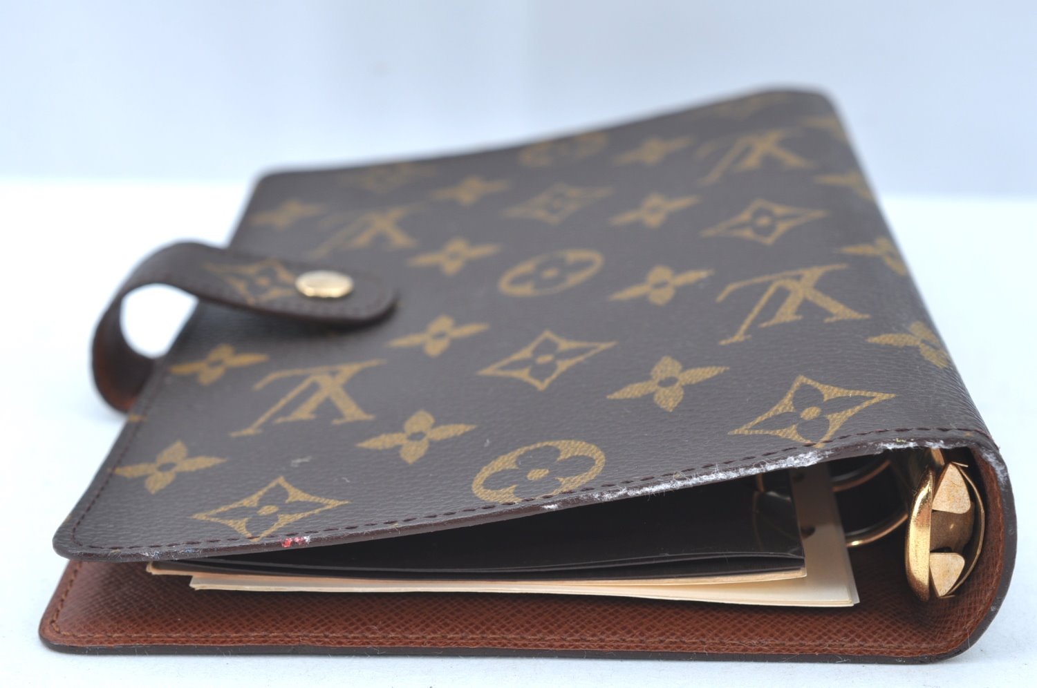 Authentic Louis Vuitton Monogram Agenda MM Notebook Cover R20004 LV 7773J