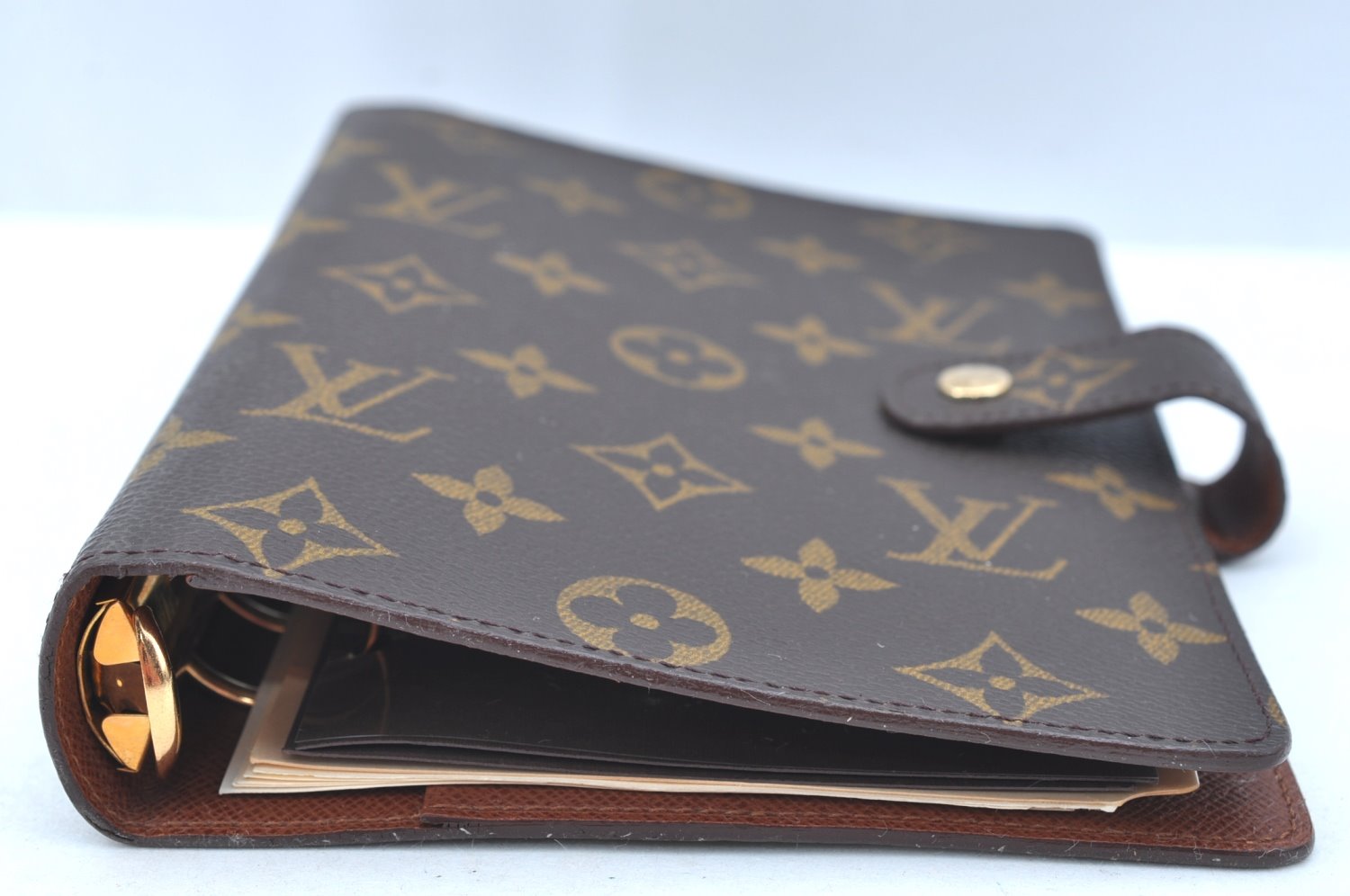 Authentic Louis Vuitton Monogram Agenda MM Notebook Cover R20004 LV 7773J