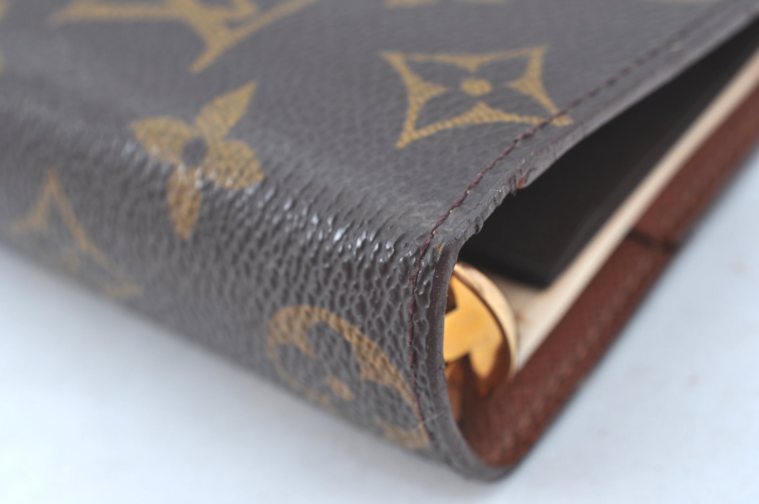 Authentic Louis Vuitton Monogram Agenda MM Notebook Cover R20004 LV 7773J