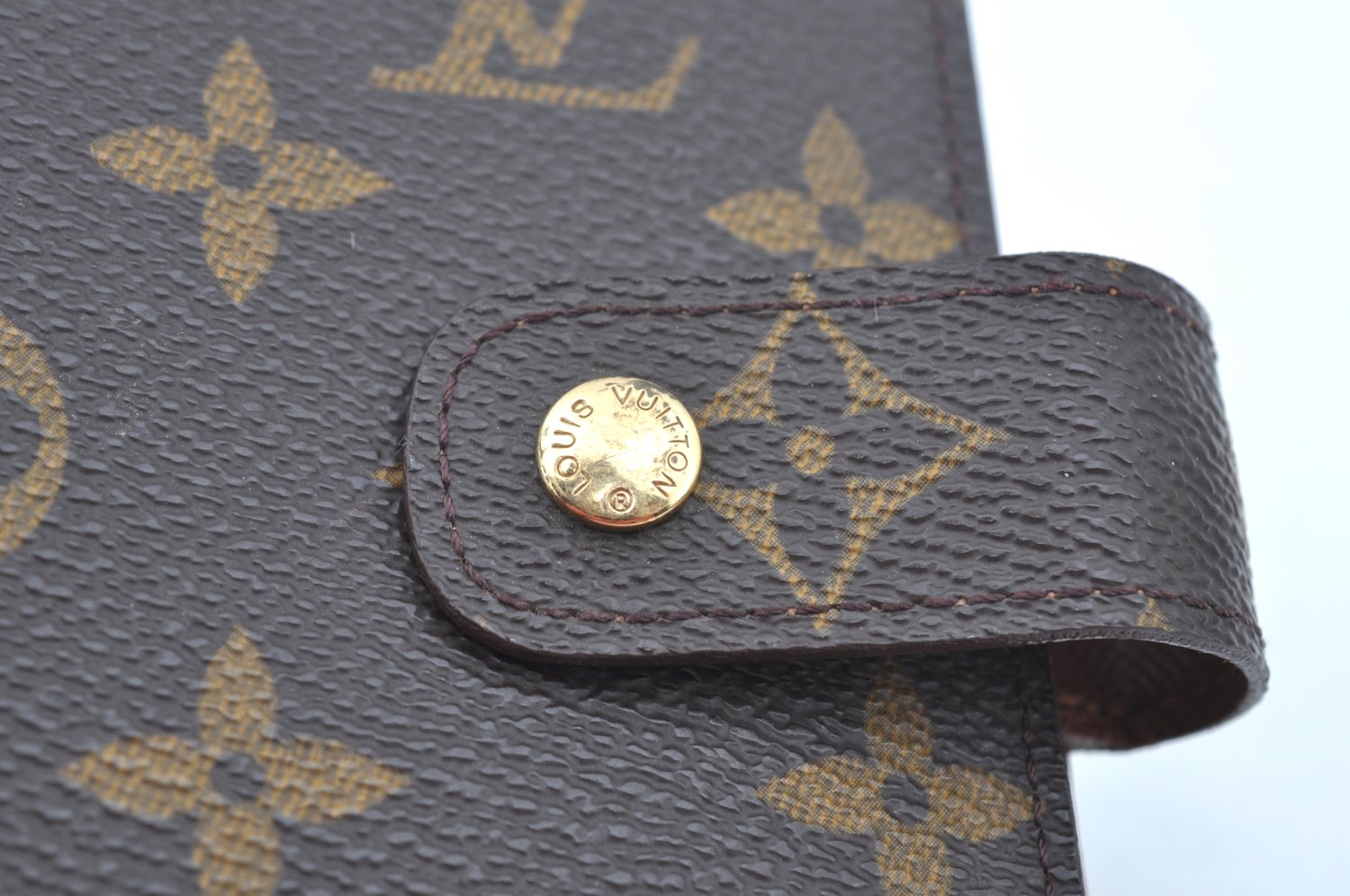 Authentic Louis Vuitton Monogram Agenda MM Notebook Cover R20004 LV 7773J