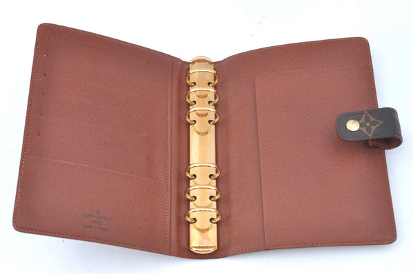 Authentic Louis Vuitton Monogram Agenda MM Notebook Cover R20004 LV 7773J
