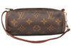 Authentic Louis Vuitton Monogram Papillon Pouch Old Model LV Junk 7774I