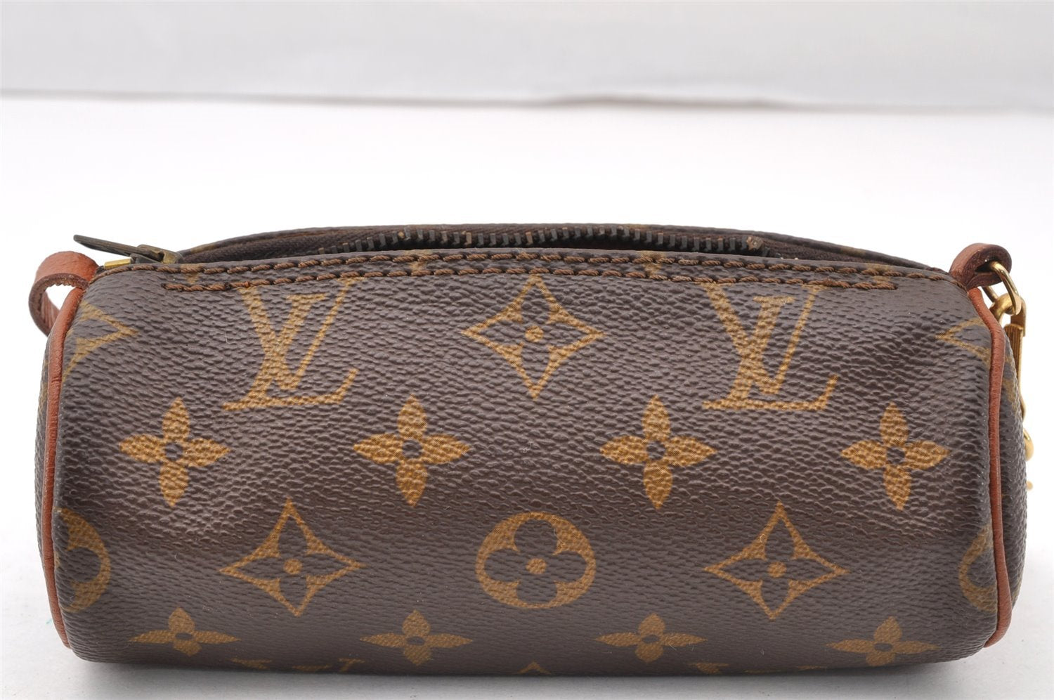 Authentic Louis Vuitton Monogram Papillon Pouch Old Model LV Junk 7774I