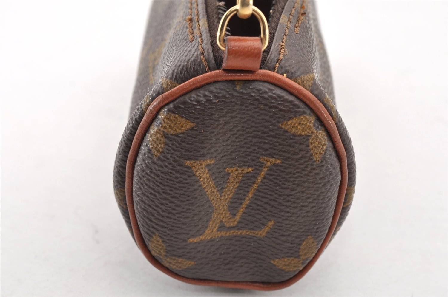 Authentic Louis Vuitton Monogram Papillon Pouch Old Model LV Junk 7774I