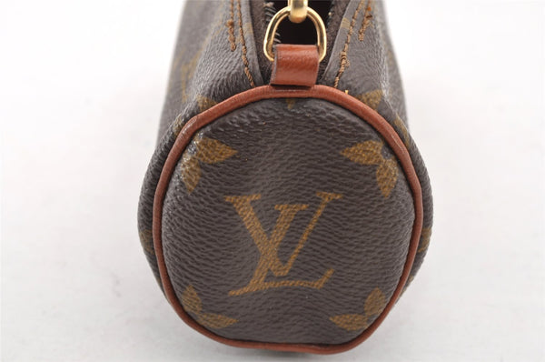 Authentic Louis Vuitton Monogram Papillon Pouch Old Model LV Junk 7774I