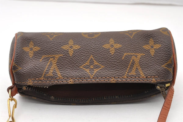Authentic Louis Vuitton Monogram Papillon Pouch Old Model LV Junk 7774I