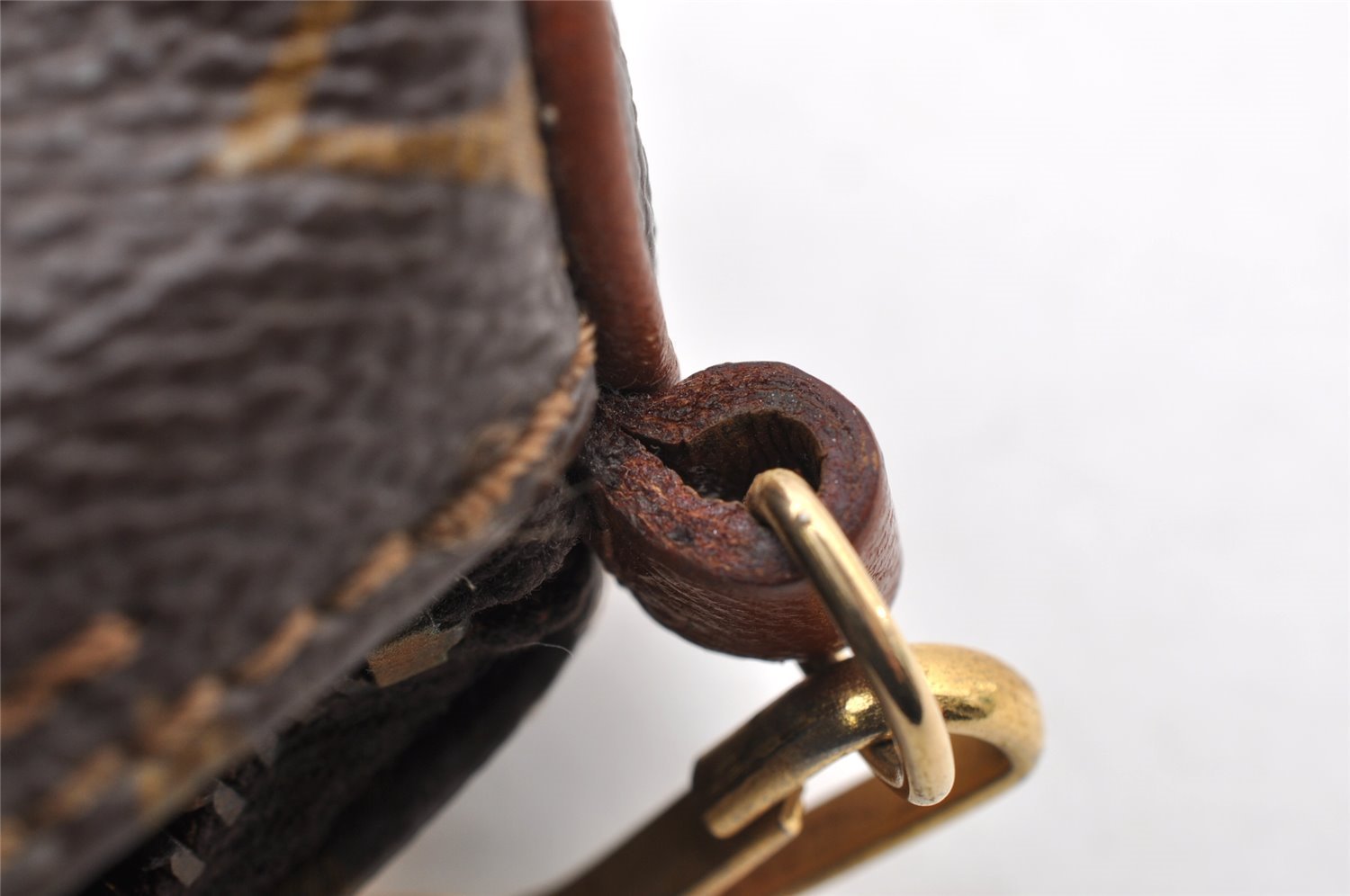 Authentic Louis Vuitton Monogram Papillon Pouch Old Model LV Junk 7774I