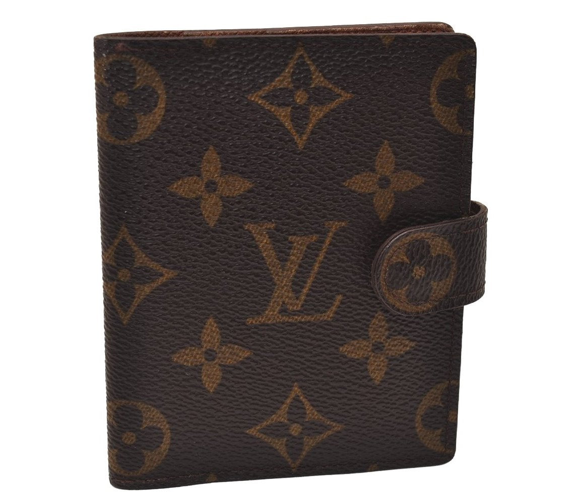 Authentic Louis Vuitton Monogram Agenda Mini Notebook Cover R20007 LV 7774J