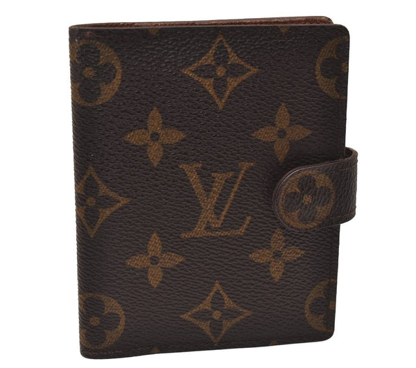 Authentic Louis Vuitton Monogram Agenda Mini Notebook Cover R20007 LV 7774J