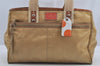 Authentic COACH Hamptons Weekend Tote Bag Nylon Leather 10663 Beige 7775I