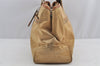 Authentic COACH Hamptons Weekend Tote Bag Nylon Leather 10663 Beige 7775I