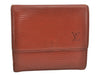 Louis Vuitton Epi Porte Monnaie Billets Cartes Credit Wallet M63488 Brown 7775J