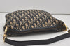 Authentic Christian Dior Trotter Shoulder Hand Bag Canvas Leather Blue 7776I