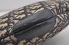 Authentic Christian Dior Trotter Shoulder Hand Bag Canvas Leather Blue 7776I