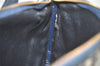 Authentic Christian Dior Trotter Shoulder Hand Bag Canvas Leather Blue 7776I