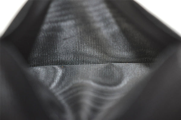 Authentic GUCCI Vintage Card Pass Case Purse GG Canvas Leather 04009 Black 7777J