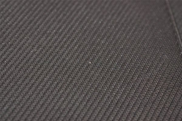 Authentic GUCCI Vintage Card Pass Case Purse GG Canvas Leather 04009 Black 7777J