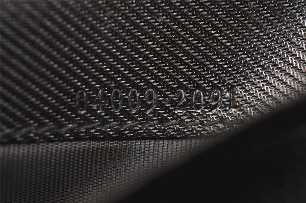 Authentic GUCCI Vintage Card Pass Case Purse GG Canvas Leather 04009 Black 7777J