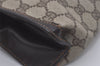 Authentic GUCCI Web Sherry Line Clutch Hand Bag Purse GG PVC Leather Brown 7778I