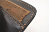 Authentic GUCCI Web Sherry Line Clutch Hand Bag Purse GG PVC Leather Brown 7778I