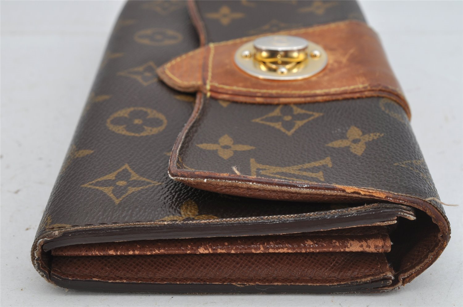 Authentic Louis Vuitton Monogram Portefeuille Boetie M63220 Purse Wallet 7779J